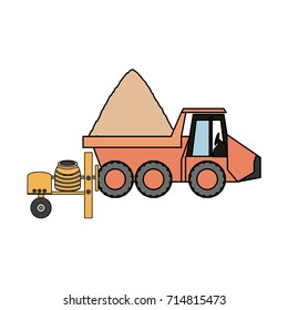 truck rocker  vector illustration