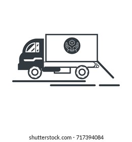Truck Safety  Icon vector