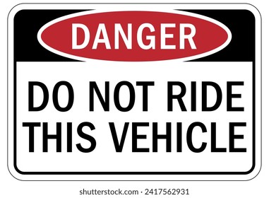 Truck safety sign and labels