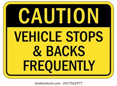 Truck safety sign and labels