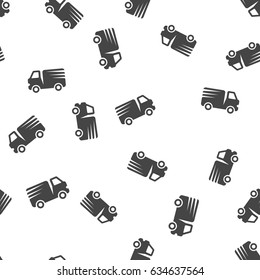 Truck seamless pattern. Vector illustration for backgrounds
