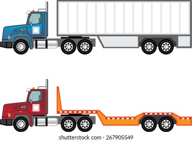 Truck Semi And Flatbed