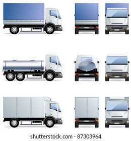 Truck (Set #11) in vector.
