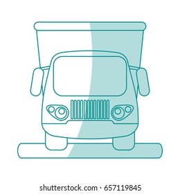 truck shadow illustration