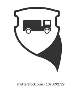 Truck and shield