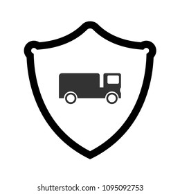 Truck and shield