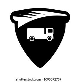 Truck and shield