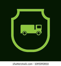 Truck and shield