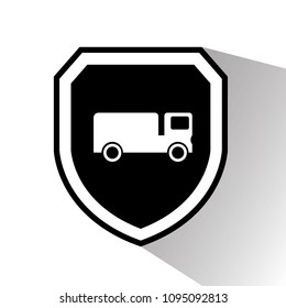 Truck and shield