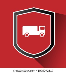 Truck and shield