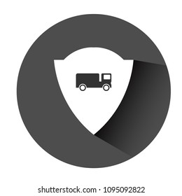 Truck and shield