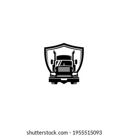 plantilla vectorial de diseño de escudo de camión