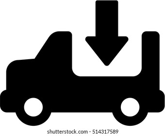 Truck shipping icon