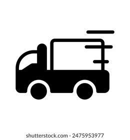 truck, shipping icon or logo illustration style. Icons ecommerce.