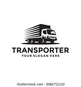 Truck Shipping Transporter Logo design, Warehouse, Logistic