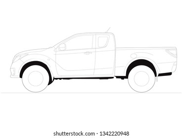 truck side view