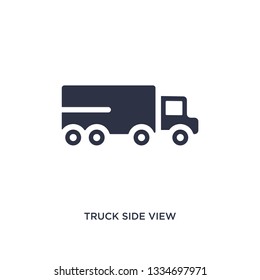 truck side view icon. Simple element illustration from mechanicons concept. truck side view editable symbol design on white background. Can be use for web and mobile.