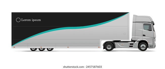 truck side view man race auto cargo van empty 3d f1 team one grey big large white grey box car new euro work haul motor fast amg send racing lorry actros ship car semi low hybrid eco zero carbon
