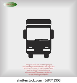 Truck sign icon