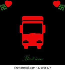 Truck sign icon