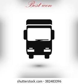 Truck sign icon