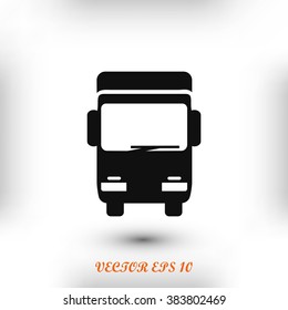 Truck sign icon