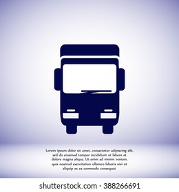 Truck sign icon