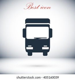 Truck sign icon