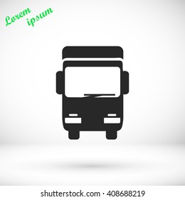 Truck sign icon