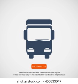 Truck sign icon