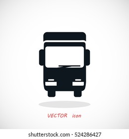 Truck sign icon, flat design best vector icon