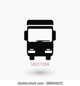 Truck sign icon, flat design best vector icon