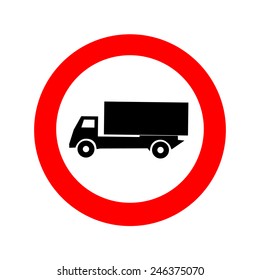 Truck sign icon great for any use. Vector EPS10.