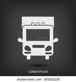 Truck sign icons