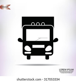 Truck sign icons