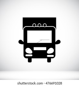 Truck sign icons, vector best flat, EPS