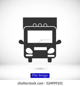 Truck sign icons, vector best flat icon, EPS