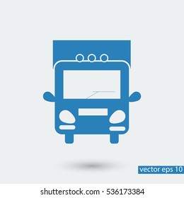 Truck sign icons, vector best flat icon, EPS