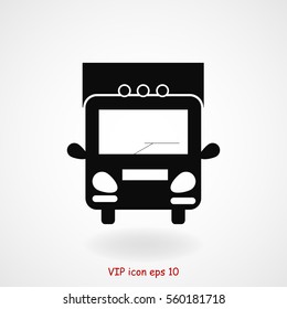 Truck sign icons, vector best flat icon, EPS