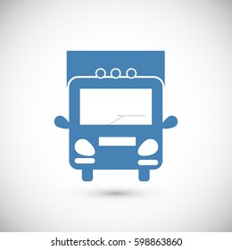 Truck sign icons, vector best flat icon, EPS