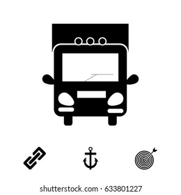 Truck sign icons, vector best flat icon, EPS