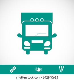 Truck sign icons, vector best flat icon, EPS