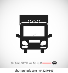 Truck sign icons, vector best flat icon, EPS