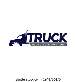 Truck Silhouette Abstract Logo Template Vector