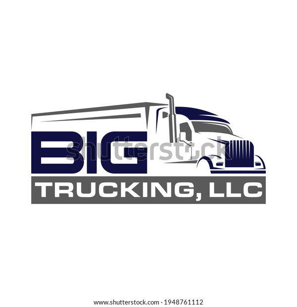 Truck Silhouette Abstract Logo Template Vector Stock Vector (Royalty ...