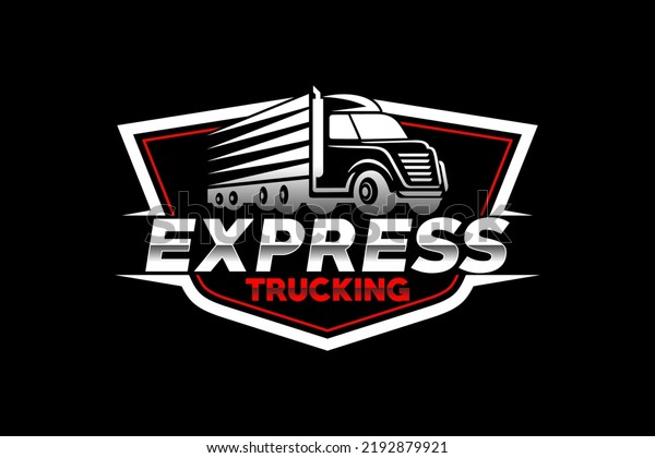 Truck silhouette abstract
logo template vector. suitable for cargo logo, delivery cargo
trucks, Logistic