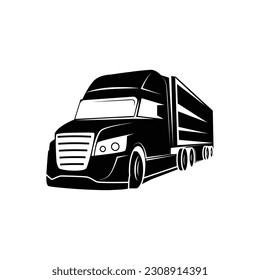 truck silhouette logo tempalte vector illustration.eps