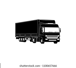 Truck silhouette vector design