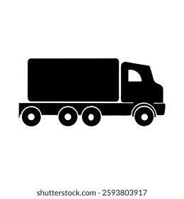 truck silhouette vector style design 