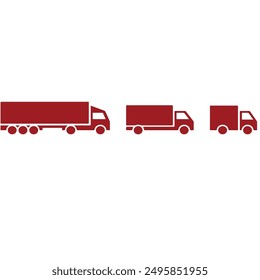 Truck Silhouette Vectors eps 10